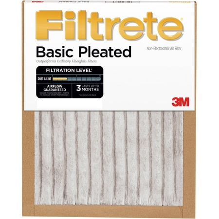Filtrete Basic Pleated Air and Furnace Filter, Available in Multiple (Best Furnace Filter Brand)