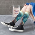 thumbnail image 6 of Picia Women Crew Soft Moisture-wicking Socks Surreal Body Art Pattern Design Cotton Socks, One Size fit All, 6 of 9