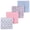 Blooming Classic Floral, variant on Hudson Baby Cotton Poly Flannel Receiving Blankets 4pk, Elephant Serenity Pink, One Size