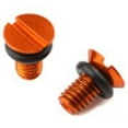 thumbnail image 2 of Zeta Air Valve Cap Screw, Orange, 2 of 2
