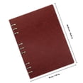 thumbnail image 2 of Nestingho Cuaderno De Cuero Marrón Resistente Con Anillas Para Diario Personal Y Planificación En Casa Y Trabajo, 2 of 6