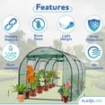 thumbnail image 4 of Plexalife Deluxe Walk-In Tunnel Greenhouse with Green Cover, 4 of 8