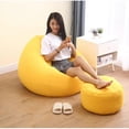 thumbnail image 3 of Extra Large Bean Bag Chairs Sofa Cover Indoor Lazy Lounger For Adults Kids, 3 of 5