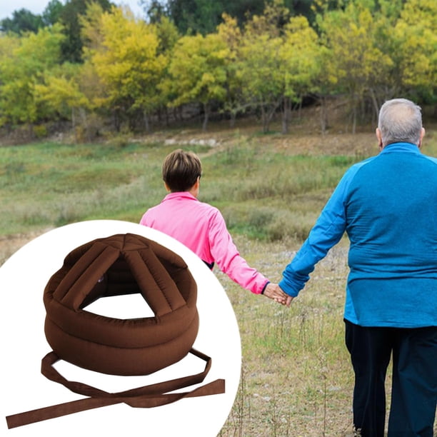 Hombo de cabeza protectora de edad avanzada cómoda universal adultos blandos dimensionamiento de la circunferencia de producto seguro de ancianos marrón