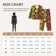 thumbnail image 6 of Junzan Spices And Herbs Print Womens Pajama Sets,Long Sleeve Button Down For Women Pjs 2 Piece, 6 of 9
