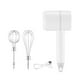 thumbnail image 1 of Inteprter Batidor de huevos eléctrico Mezclador inalámbrico recargable Batidora ajustable Batidora para hornear Accesorios de cocina para el hogar Cocina y Comedor Blanco Inteprter HA059934-01B, 1 of 6
