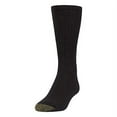 Gold Toe Men's Crew Socks Black 6Pair Sock Size 1013 Cotton Blend