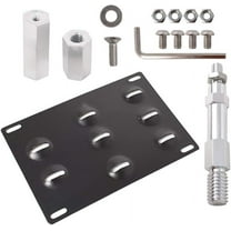 SEBLAFF Front Bumper Tow Hook License Plate Mount Bracket Holder Replacement for A4 S4 A5 S5 A7