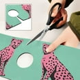 thumbnail image 6 of Yayeee Faucet Mat for Kitchen Sink 14.7" Diatomite Long Splash Guard Pad, Pink Cheetah, 6 of 7