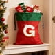 thumbnail image 4 of Bolsa de regalo navideña con cordón, 26 letras, poliéster rojo, 30 x 38 cm | Bolsa reutilizable para dulces navideños, pequeña bolsa para envolver regalos, organizador de decoración festiva, 4 of 6