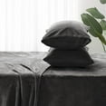 thumbnail image 5 of Flannel Sheets King Size Dark Grey - Super Soft Fleece Sheets Set Fluffy Extra Plush, 4 Piece(Include Fitted Sheet, Flat Sheet, 2 Pillowcases), 5 of 7