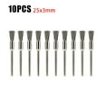 thumbnail image 2 of 10 Pcs Brosse Métallique en Acier Inoxydable 5*3mm Broyeur Poignée Perceuse Rotative Électrique, 2 of 8
