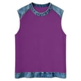 thumbnail image 4 of DHFJKG Tank Tops For Women Crew Neck Patchwork Summer Sleeveless Cami T-Shirts Color Block Streetwear Graphic Tee Trendy Top, 4 of 4