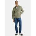 thumbnail image 2 of Athletic Works Men's and Big Men's Fleece Zip Hoodie Sweatshirt, Size S-5XLT, 2 of 5