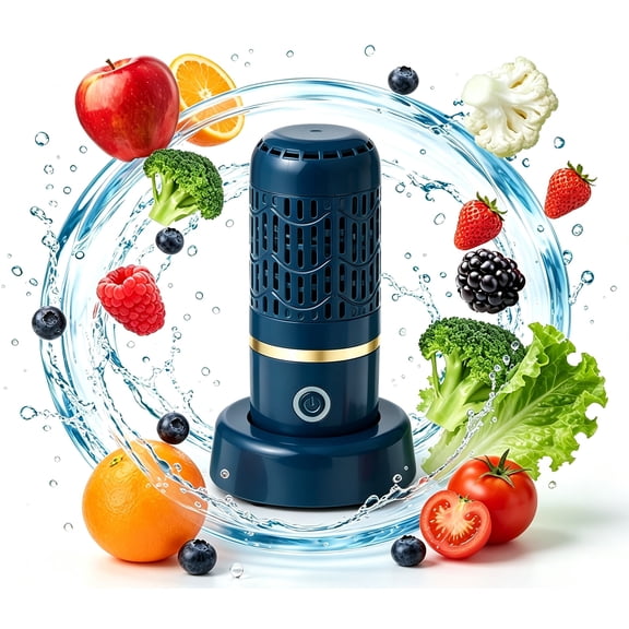 Portable Countertop Dishwasher and Vegetable Washer, Mini Fruit and Vegetable Cleaning Machine, Compact Tabletop Washer for Small Kitchens, Apartments, and RVs