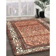 thumbnail image 3 of Ahgly Company Machine Washable Indoor Rectangle Traditional Dark Sienna Brown Area Rugs, 2' x 4', 3 of 7