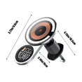 thumbnail image 3 of Donemore - Base de teléfono para coche con salida de viento de 15 W y hebilla magnética para camión, soporte universal fijo para navegación, compatible con smartphones., 3 of 8