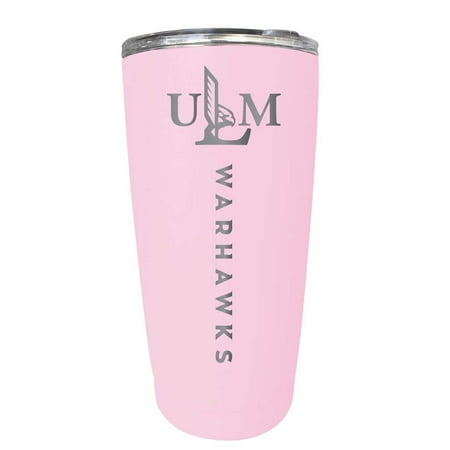 

University of Louisiana Monroe Etched 16 oz Stainless Steel Tumbler (Gray)