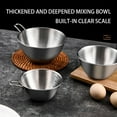 thumbnail image 4 of Stainless Steel Egg Beating Salad Mixing Bowl Stainless Steel Mixing Bowls For Baking Cooking And Prep With Non Base 15x8.6cm, 4 of 6