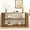 Brown, variant on 58" Console Tables for Entryway, 3 Tier Farmhouse Sofa Table with Open Shelf, Multi-Functional Storage Shelf for Living Room, Hallway, Foyer, Brown
