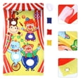 thumbnail image 3 of 1pc Cartoon Circus Clown Toss Game Banner Backdrop Carnival Birthday Party Decor, 3 of 7