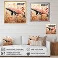 thumbnail image 4 of Designart "Vintage Floral Decor on Whale II" Animals Framed Wall Art - Red Whale Living Room Framed Canvas Art, 4 of 6