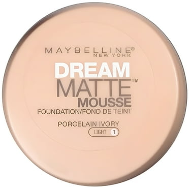 Maybelline Dream Matte Mousse Foundation, Porcelain Ivory Light [1], 0.64 oz