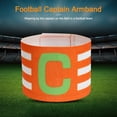 thumbnail image 4 of Brazalete Capitan Band Ajustable Transpirable para El Capitán Fútbol () Naranja, 4 of 7
