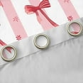 thumbnail image 4 of Homewish Kawaii Bow Black Out Curtains for Kids Children Girls,Dreamy Princess Curtains Pack of 2 (42x63 Each),Geometric Stripes Bedroom Curtains,Ultra Soft Home Decor, 4 of 6