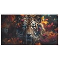 thumbnail image 2 of Tiger Flowers Orange 3 Ring Binders 1.5 inch Hardcover File Folders with Interior Pockets A4 Size Organizer for School Office Hospital, 2 of 8