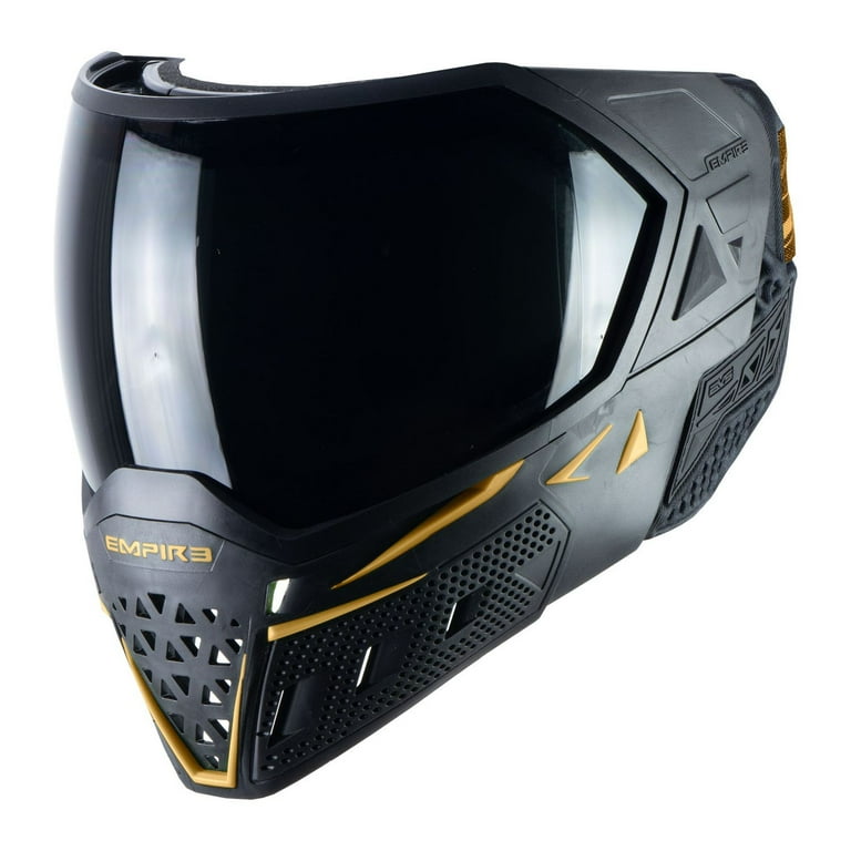 Máscara Facial De Airsoft Y Paintball Completa Con Lente Color Negro