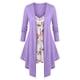 thumbnail image 1 of Camiseta Irregular Diseño Impreso Floral Tamaño Grande Rosegal  Mangas largas de talla grande, 1 of 5