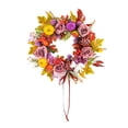 thumbnail image 1 of Corona, corona de flores de rosas, decoración para colgar en la puerta, accesorios para festivales, colgar en la pared de la ventana, 1 of 9