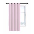 thumbnail image 7 of Solid Color Thermal Insulated Blackout Curtains for Bedroom 36 Length Pink Room Darkening Curtain 1 Panel Grommet Window Curtain Drape for Living Room Nursery Room, 7 of 7