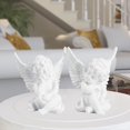 thumbnail image 4 of 2x Adorable de Ángel Cupido tesanías estatua al escultura de ángel alas decorativo decoración de de - blanco Colco Estatuas de ángeles, 4 of 7