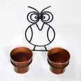 thumbnail image 4 of Handmade 100% Iron Round Modern Copper Coated Color 13.2 x 11.4 x 4.6 Inches Planters Pot 1008, 4 of 5