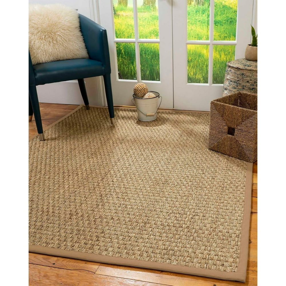 Natural Area Rugs 100, Natural Fiber Handmade Basket Weave Basketweave