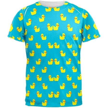 8 Bit Rubber Ducks All Over Adult T-Shirt | Walmart Canada