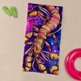 thumbnail image 3 of CafePress - Abstract Colorful Scorpion - Large Beach Towel, Soft 30"x60" Towel with Unique Design, 3 of 3