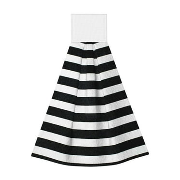 Bixox Black And White Stripes Print Hand Towels for Bathroom Kitchen Fingertip Towel Fast Drying Washcloth for Bathroom Kitchen Home Decor