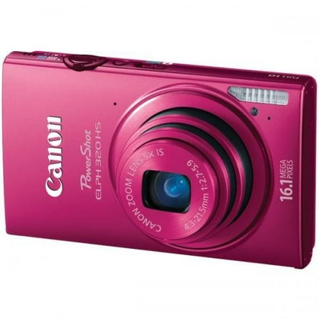 Canon PowerShot ELPH 320 HS Red 16.1MP Digital Camera w/ 5x Optical Zoom, 3.2" LCD Display, Built-in WiFi