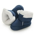 thumbnail image 4 of Toddler Boys Girls Warm Winter Snow Boots,Soft Sole High Tops Ankle Booties Non-slip Prewalker First Walking Crib Shoes, 4 of 9