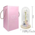 thumbnail image 3 of Lámpara de amor romántica LED Rosa eterna, lámina de oro de 24K, guirnalda de flores, luces nocturnas en cúpula para Navidad, regalo del Día de San Valentín, 3 of 4