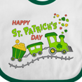 thumbnail image 4 of Inktastic Happy St. Patrick's Day Shamrock Train Boys or Girls Baby Bib, 4 of 4