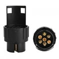 thumbnail image 1 of Black Wire Flat Adapter, 7Pin To 13Pin Trailer Connector, For Boat RV, 1 of 8