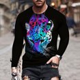 thumbnail image 2 of Camiseta de diario unisex para hombre, estampado gráfico en 3D, camisetas de manga larga, blusa informal Pompotops oipoqjl4138, 2 of 9