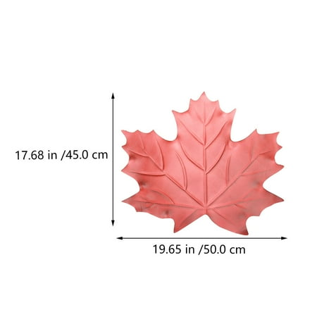 

NICEXMAS 4pcs Maple Leaf Shaped Table Mats Decorative Thanksgiving Placemats (Assorted Color)