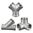 thumbnail image 6 of BIBABLYKE Stainless Steel Tube Pipe Fittings Y Shaped Tees 45 Degree Oblique Joint for Gas Water Systems Kitchen Garden Irrigation, 6 of 7