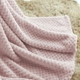 thumbnail image 2 of Coral Jacquard Dot Velvet Throw bed Blanket Pink 50x60, 2 of 5