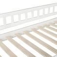 thumbnail image 5 of White Twin Over Twin House Bunk Bed with Drawers and Slide, 5 of 8